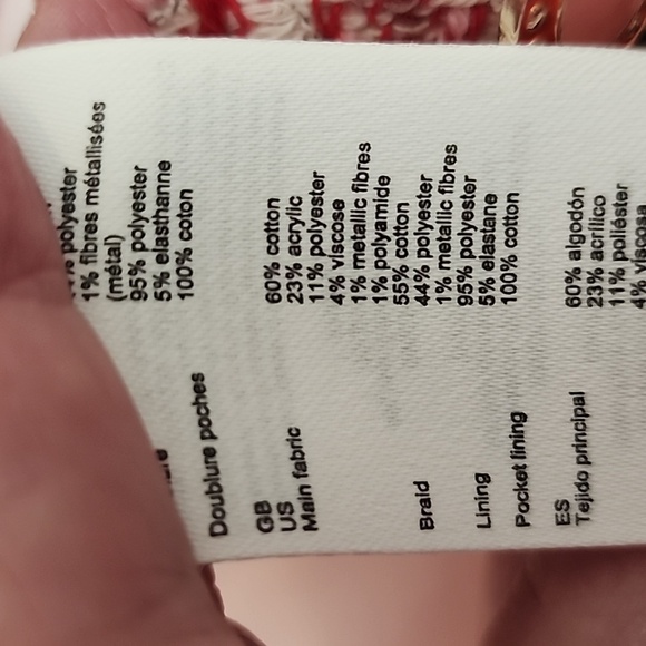 Maje Tweed Jacket with Belt Size M - Picture 10 of 12